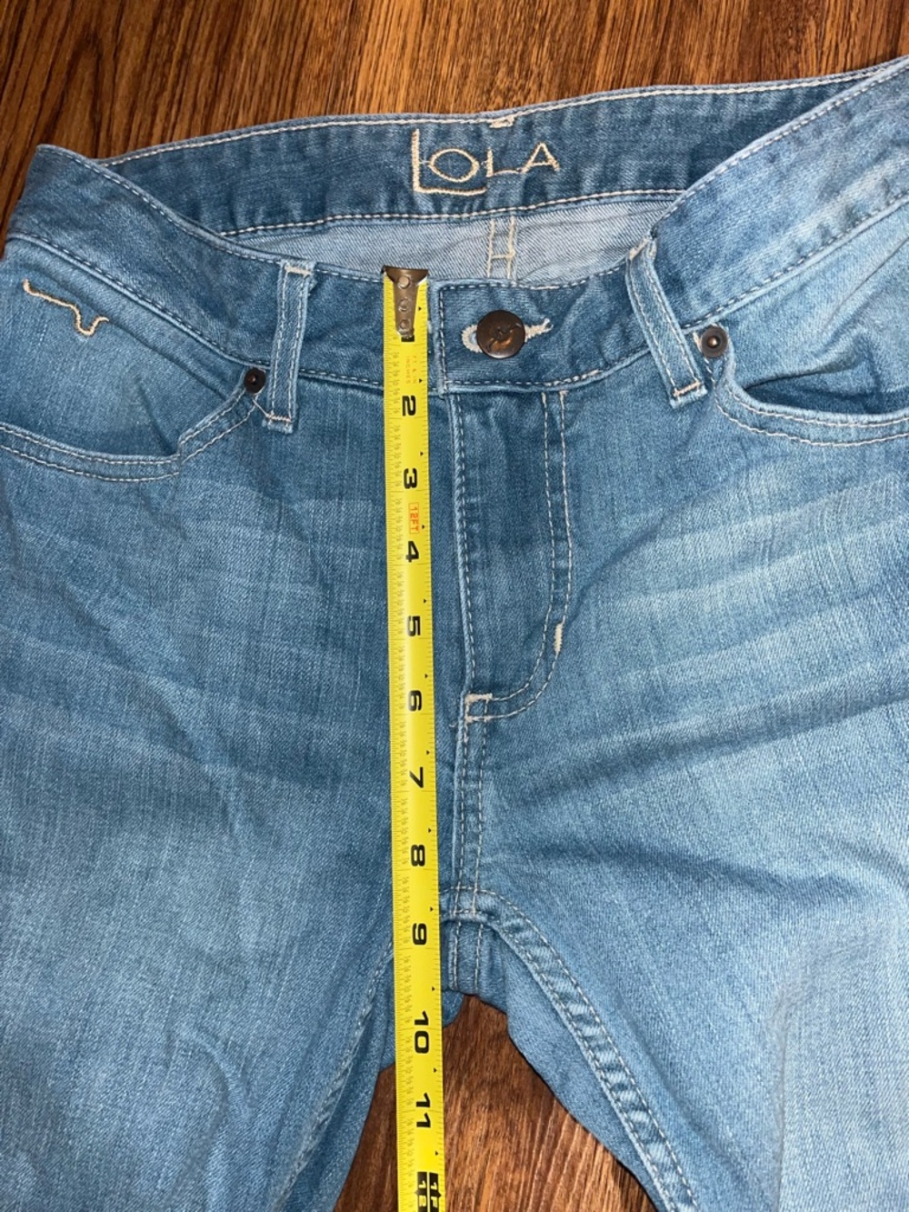 lola Dark Blue Straight-Leg Jeans - Picture 9 of 9